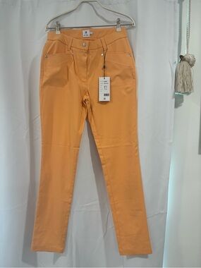 Daily Sports Straight Leg Jeans in Orange